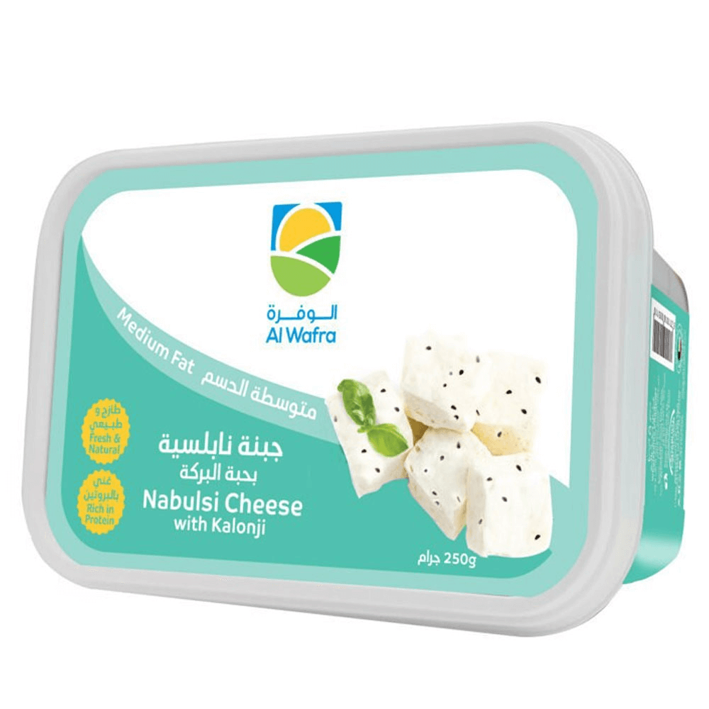 Al Wafra Nabulsi Cheese With Kolonji