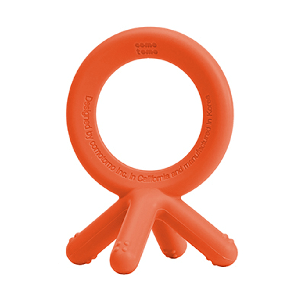 Comotomo Silicone Baby Teether - Orange