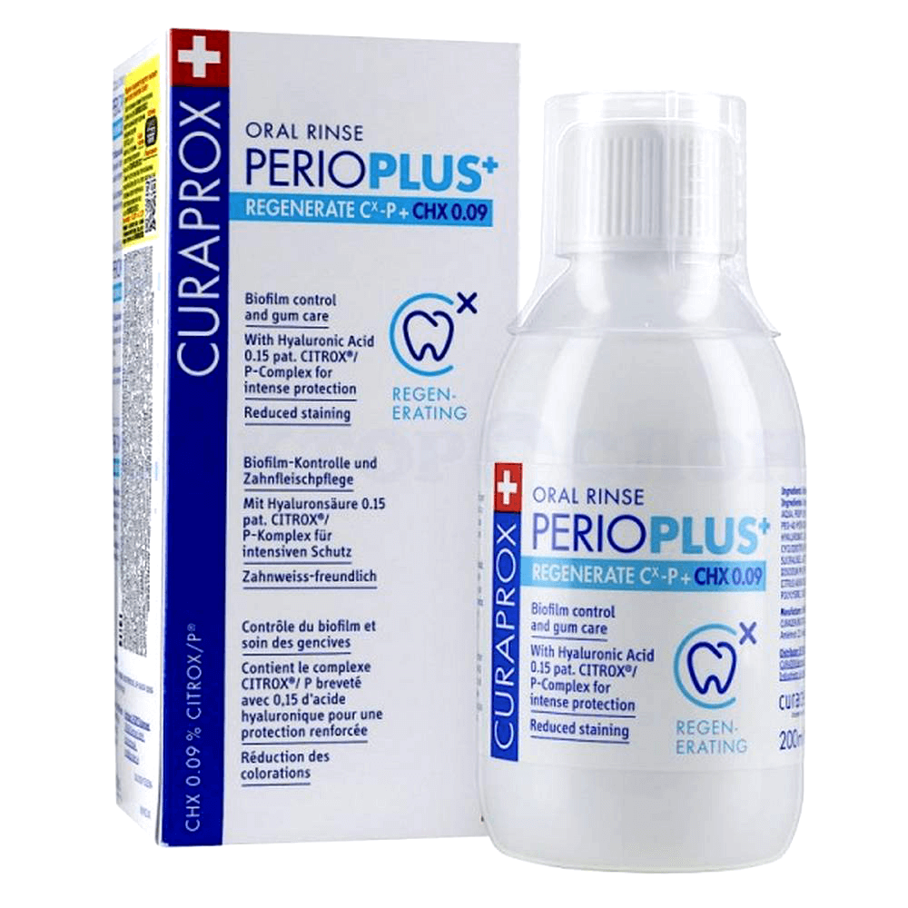 Curaprox Perio Plus Regenerate Mouthwash - CHX 0.09%