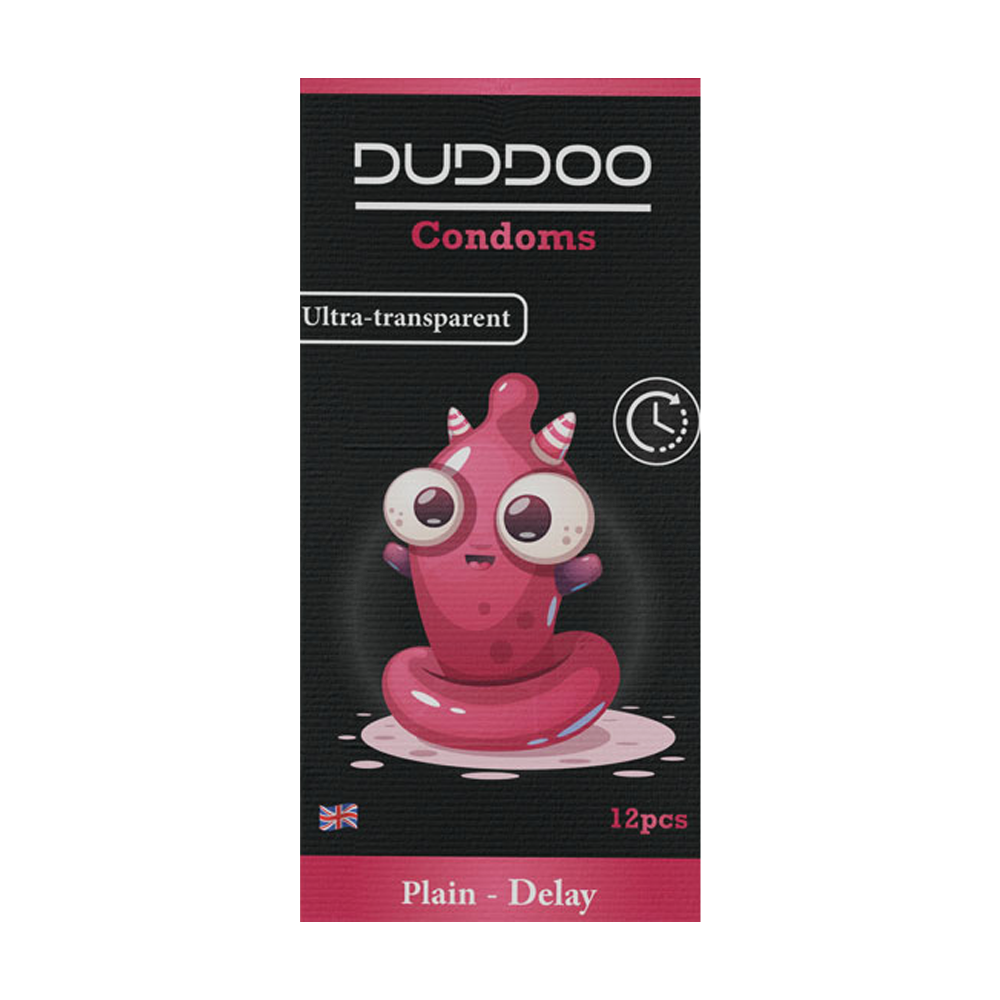DUDDOO Plain Condoms 12PCs/Pack (Delay)
