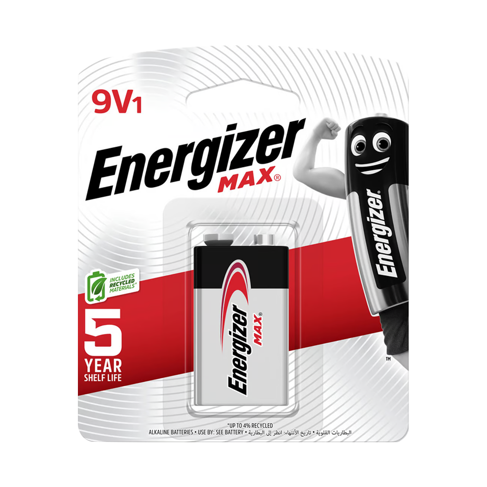 Energizer Max Battery - 9V