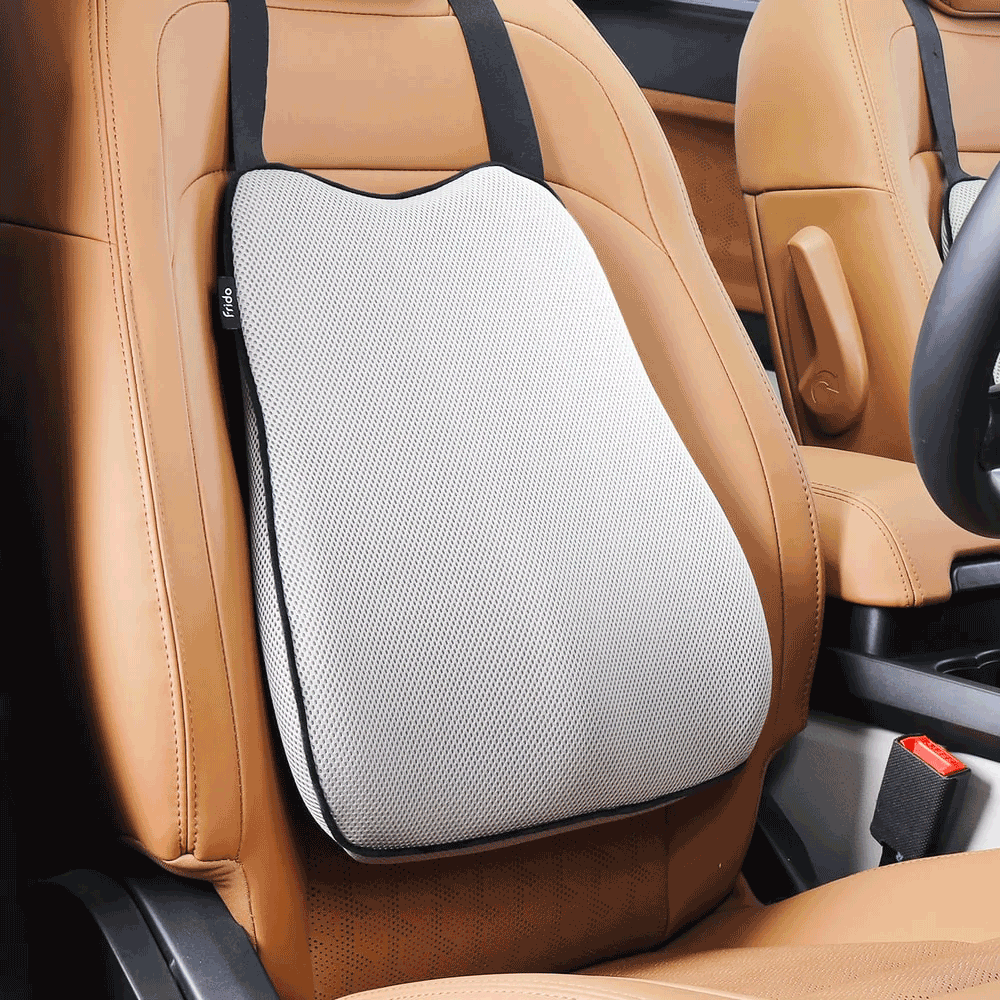 Frido Ultimate Car Backrest Cushion (Grey)