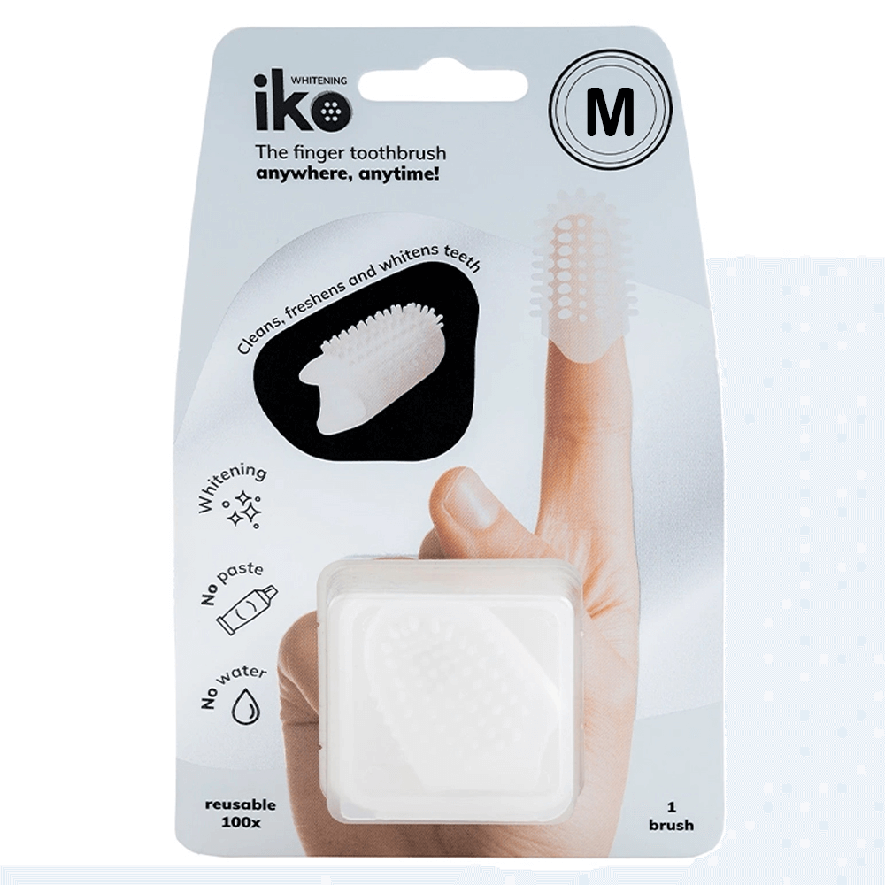 Iko Kids Whitening Finger Toothbrush Fluoride Medium