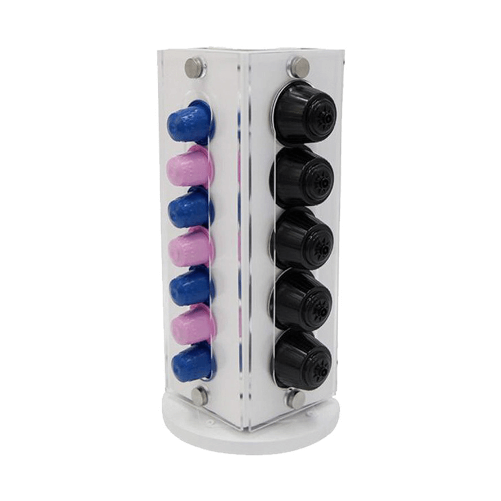 Il Caffe Italiano Mixed Vertical Capsules Stand - White