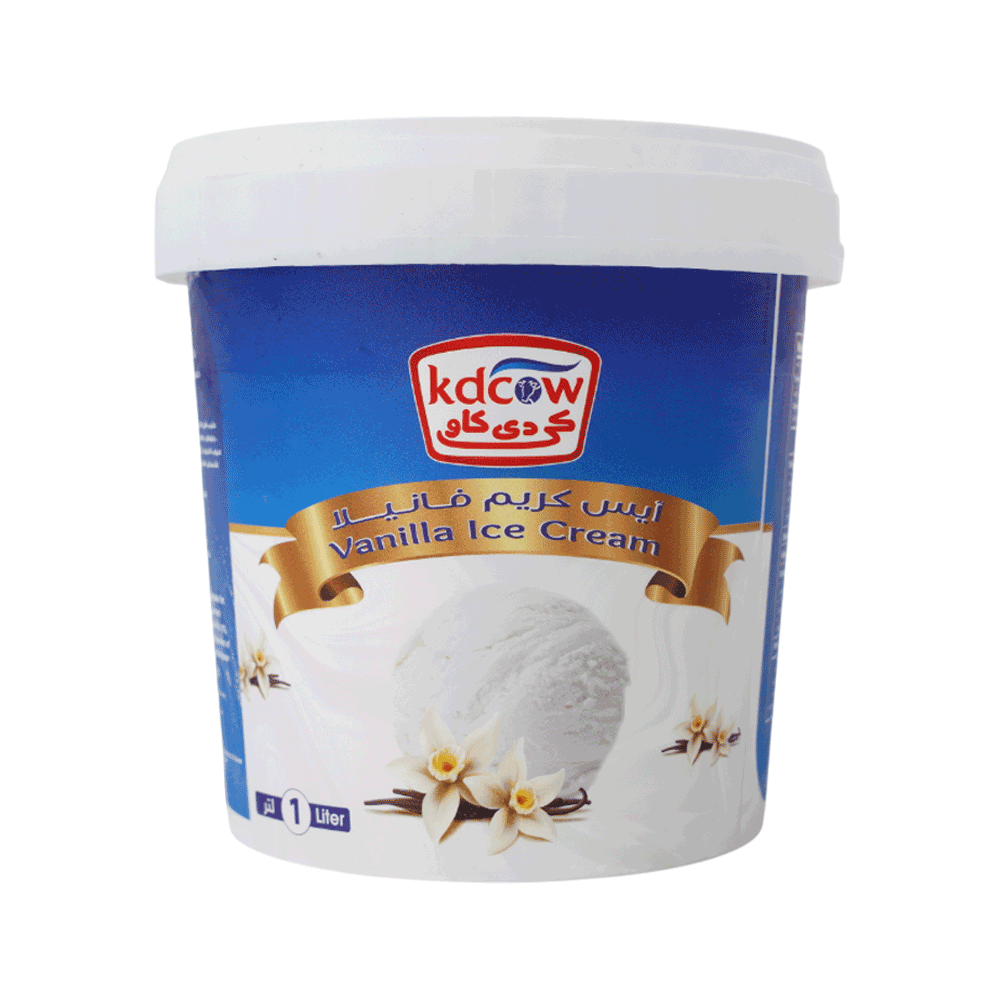 KD Cow Vanilla Ice Cream, 1 Liter