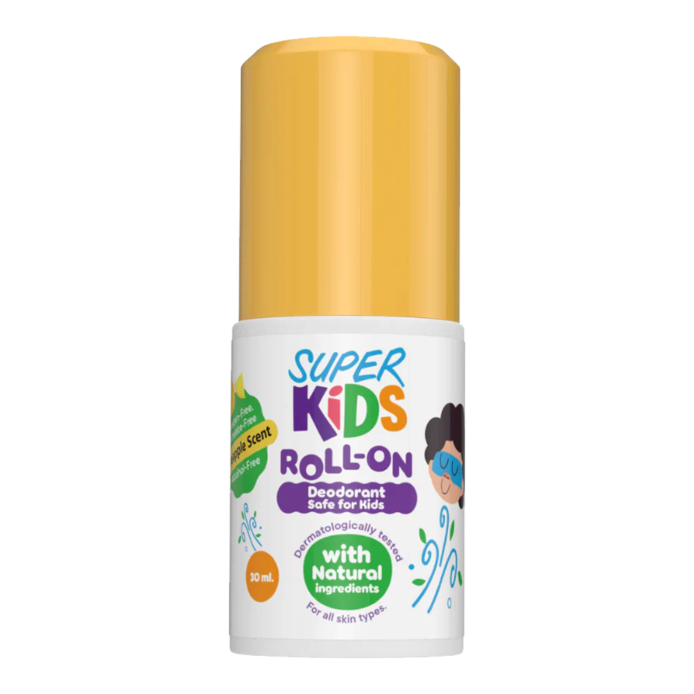 Kids Roll-On Deodoorant with pineapple scent