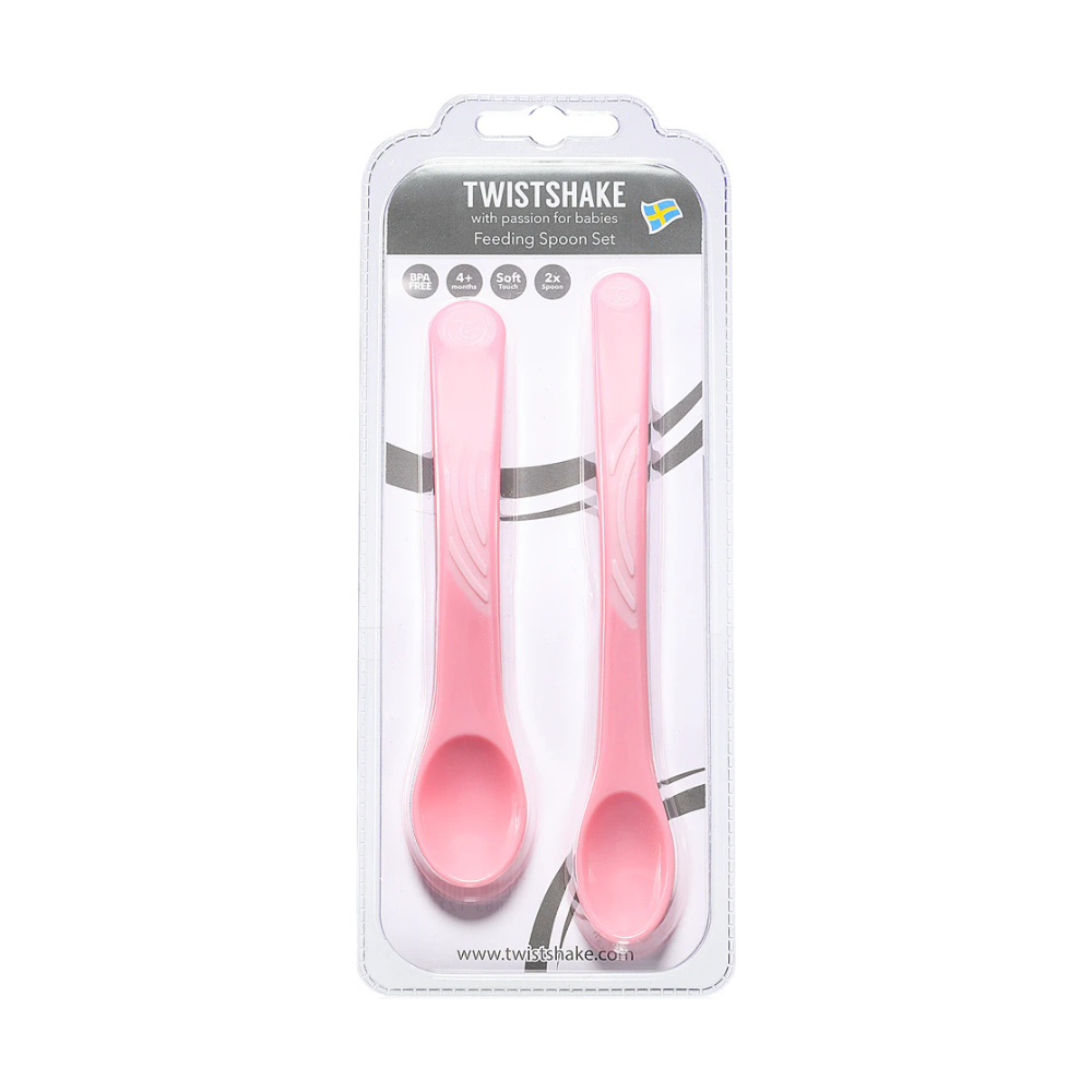 [KW000044] Twistshake Feeding Spoon Set - Pink Pastel