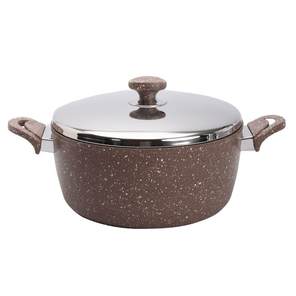 [KW007595] Saflon Pot Granite Steel Lid