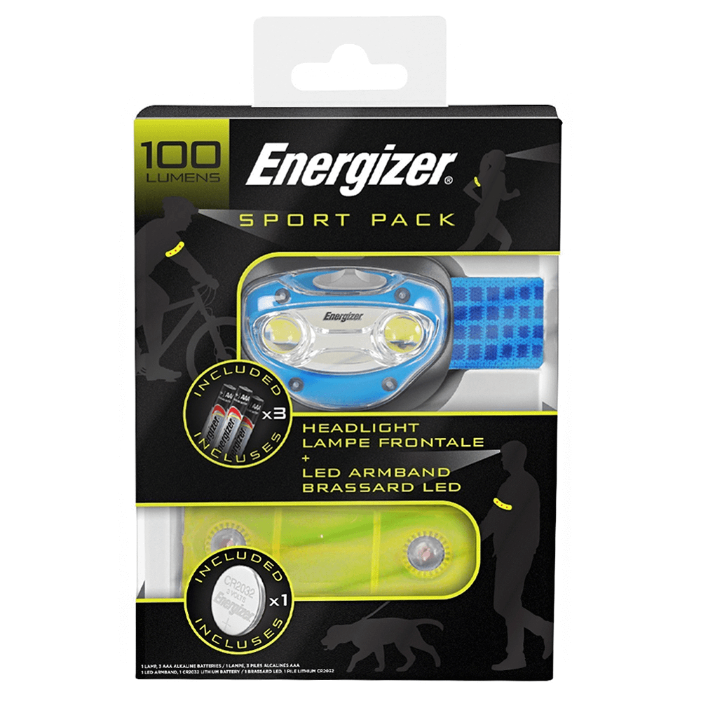 Energizer Sports Head Lamp With 3 AAA Batteries