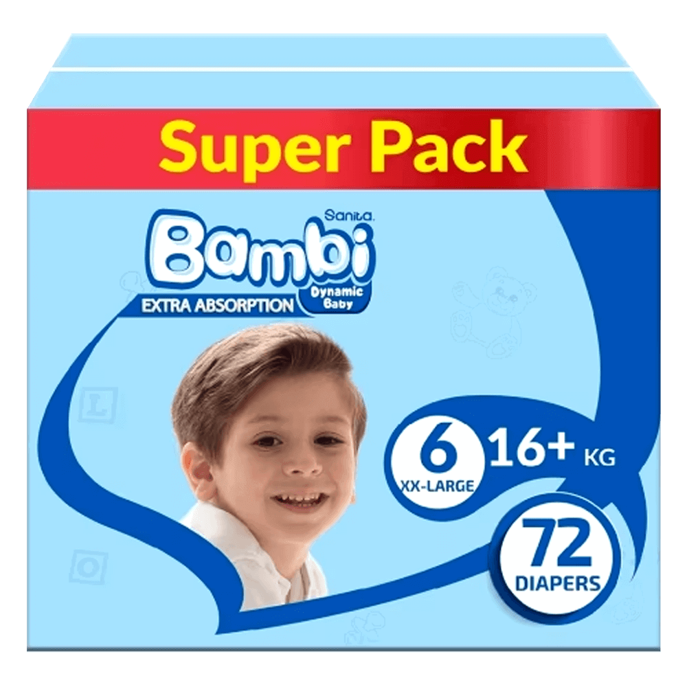 [KW001091] Sanita Bambi Size 6 Diapers - XX-Large (+16 kg)