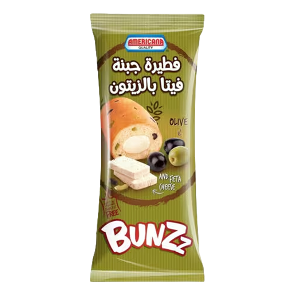 [KW009338] Americana Bunzz Feta Cheese & Olive Pie