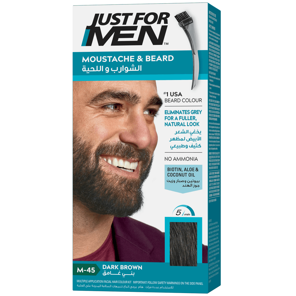 [KW008752] Just For Men Moustache & Beard Dark Brown