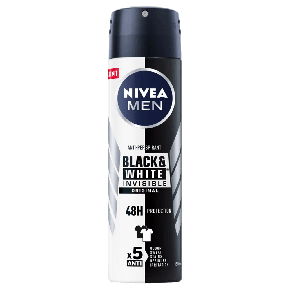 Nivea Invisible Black & White Spary Deodorant - Men