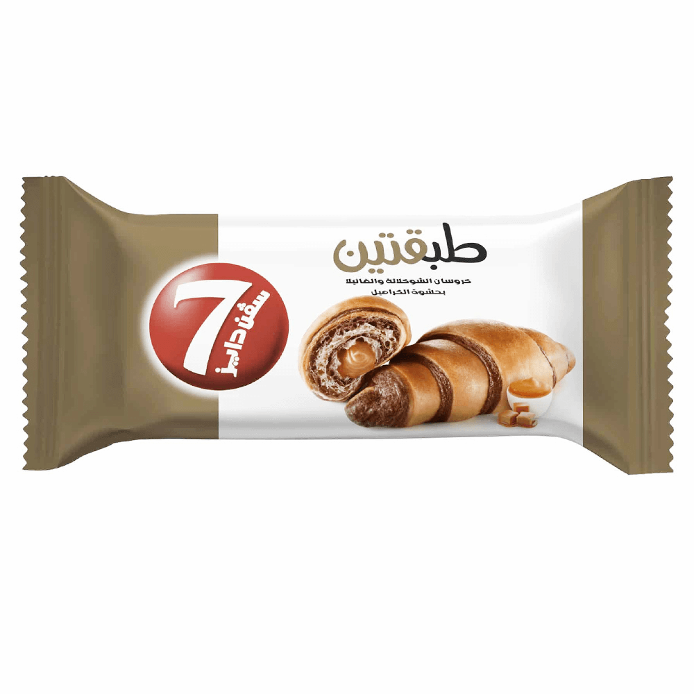 [KW009146] 7Days Double Chocolate & Vanilla With Caramel Croissant