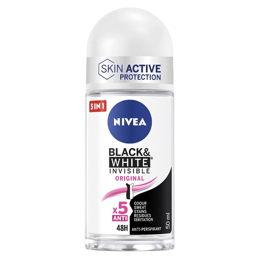 Nivea Invisible Black & White Roll-On Deodorant - Women