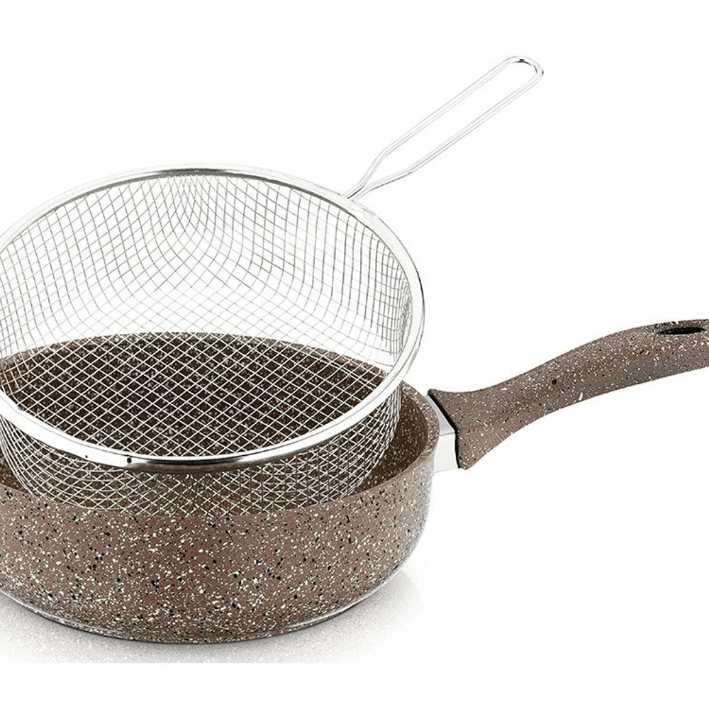 Saflon Deep Frypan With Basket