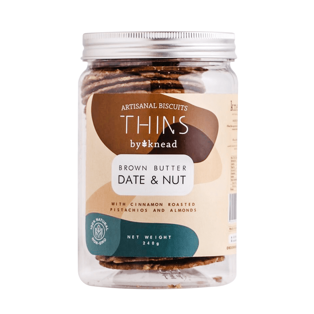 Knead Brown Butter Date & Nut Thins