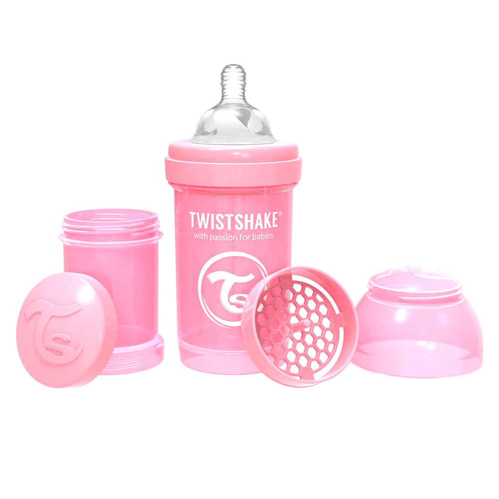 Twistshake Anti-Colic Feeding Bottle - Pink Pastel