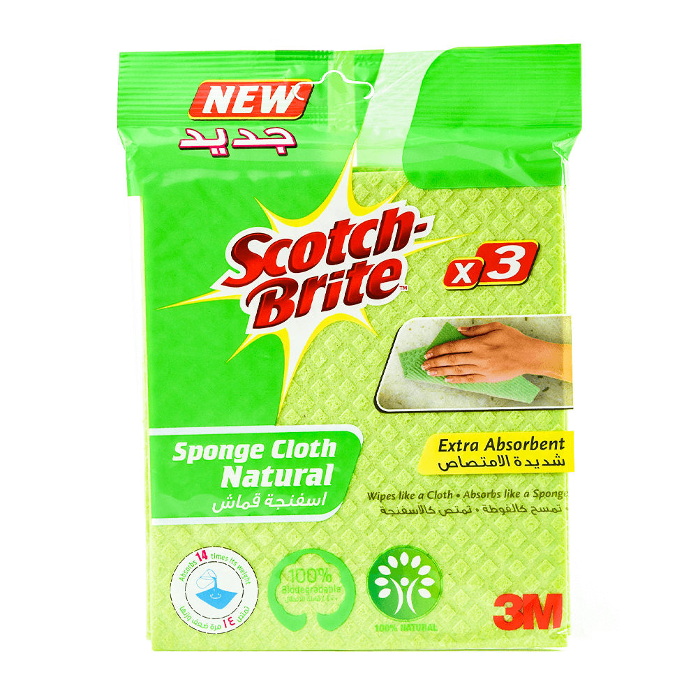 [KW017945] Scotch Brite Sponge Cloth Natural
