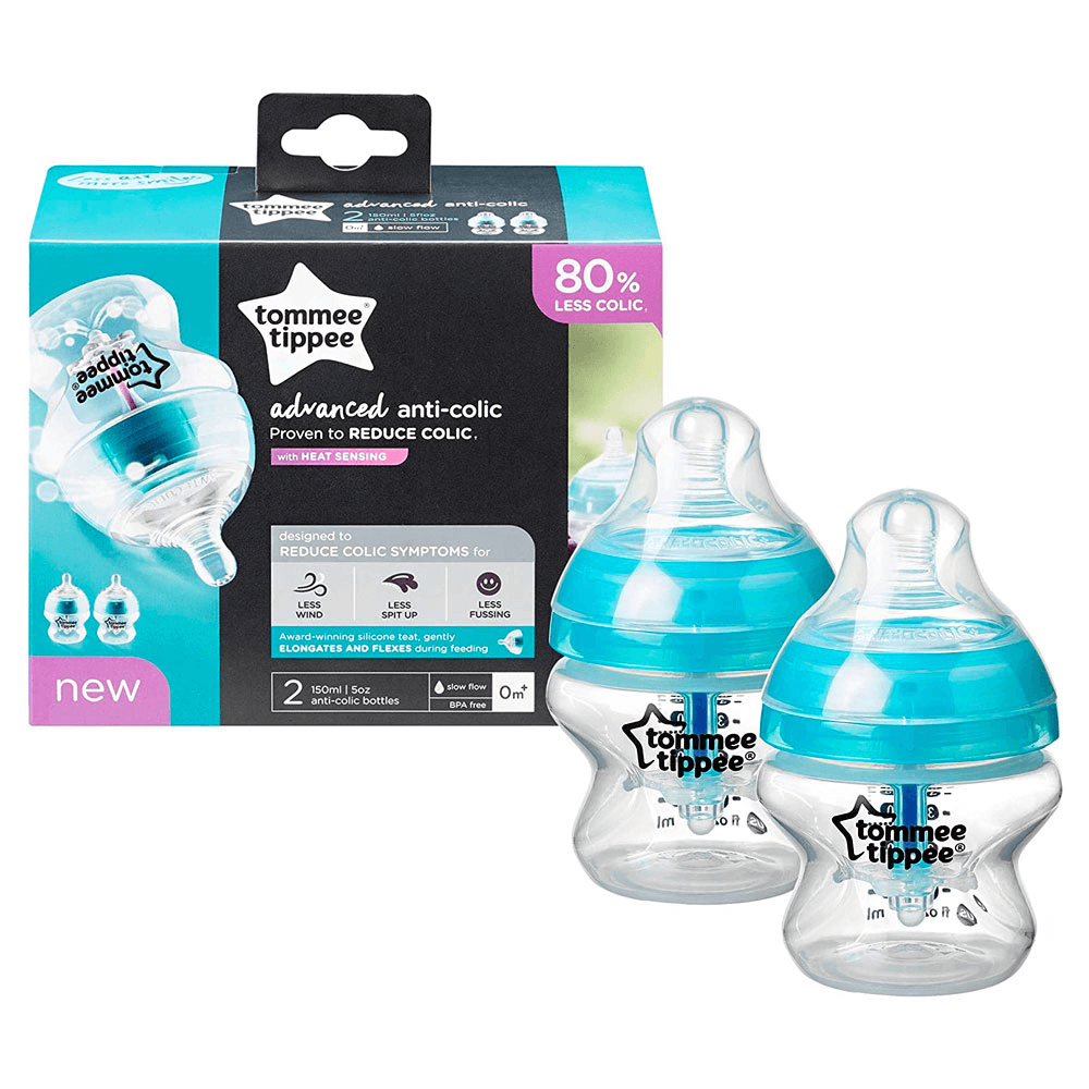 [KW000310] Tommee Tippee Advanced Anti-Colic Slow Flow Feeding Bottle - Blue