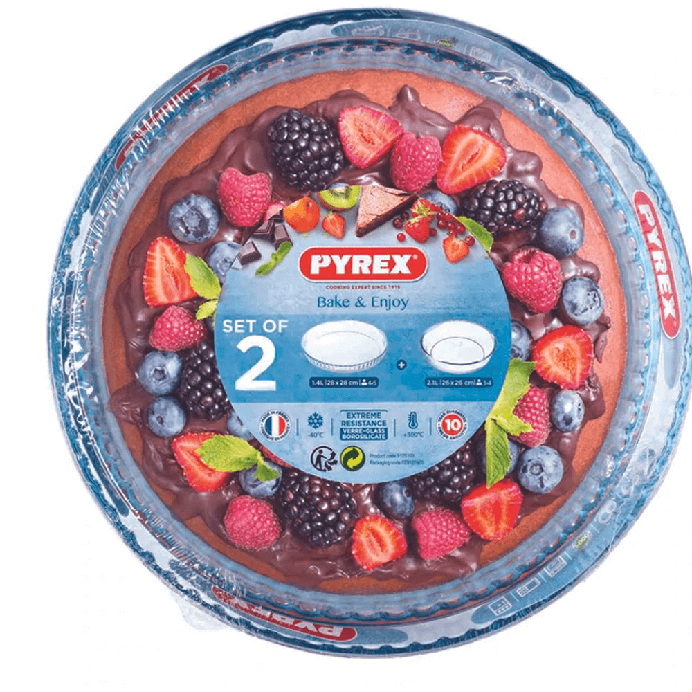 Pyrex Cake and Flan Dish Set