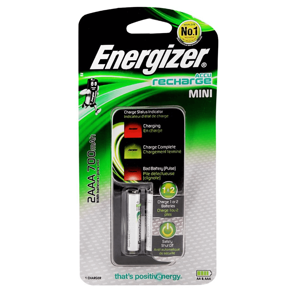 [KW020935] Energizer Mini Charger With 2 AAA Batteries