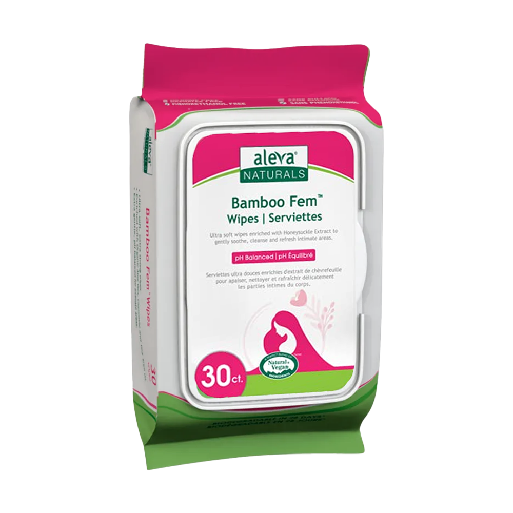 Aleva Naturals Bamboo Fem Wipes