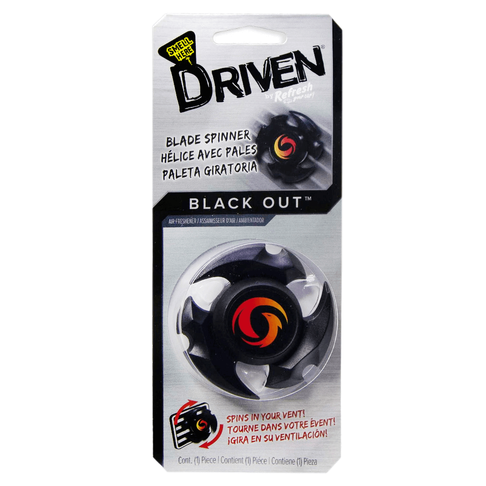 [KW009094] Driven Blade Spinner Black Out Car Freshener