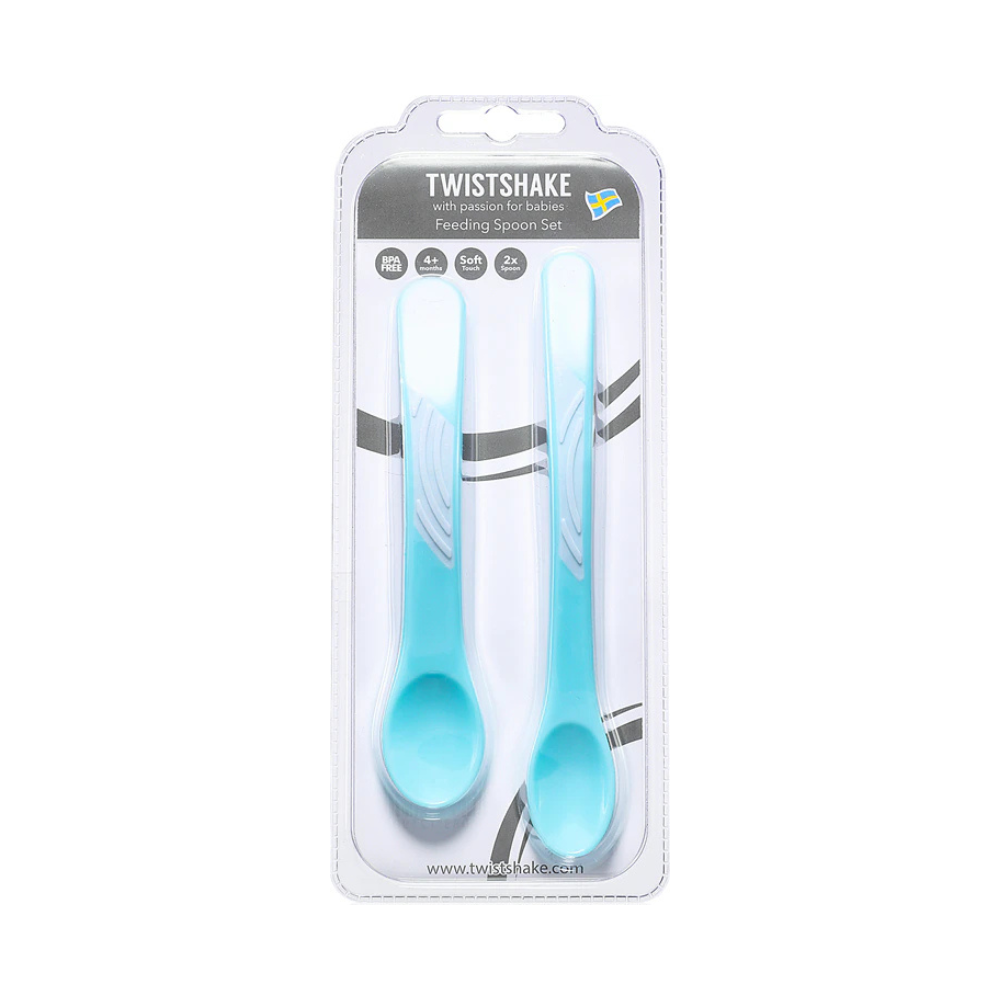 [KW000045] Twistshake Feeding Spoon Set - Blue Pastel