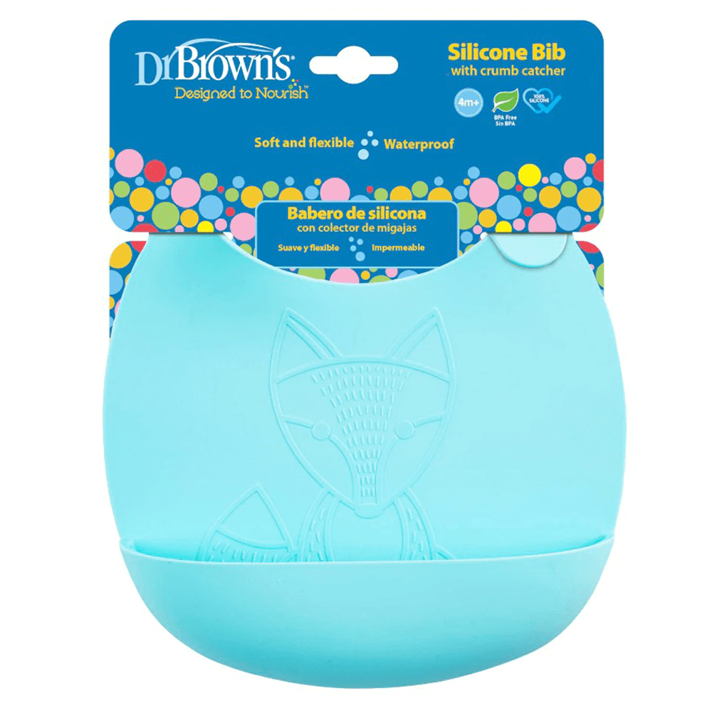 Dr. Brown's Silicone Bib Turquoise