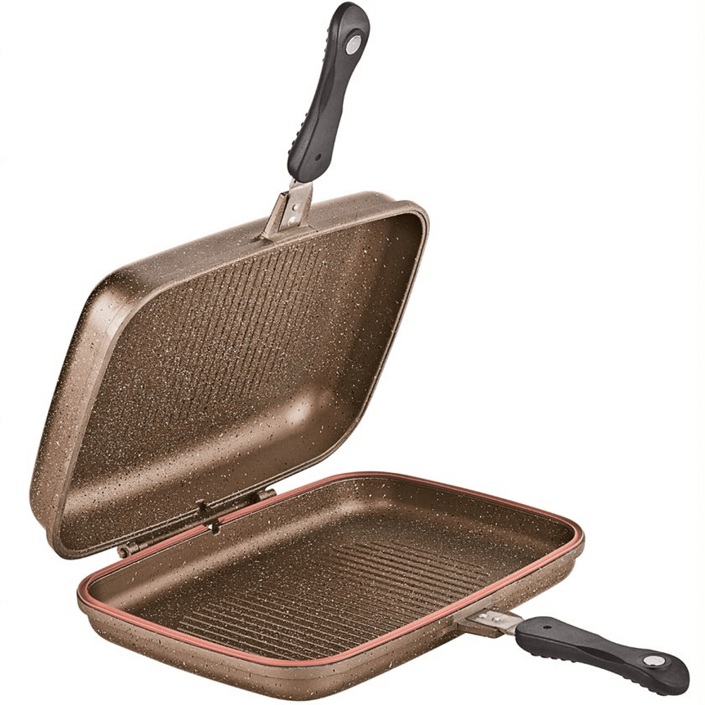 Saflon Granite Double Grill Pan