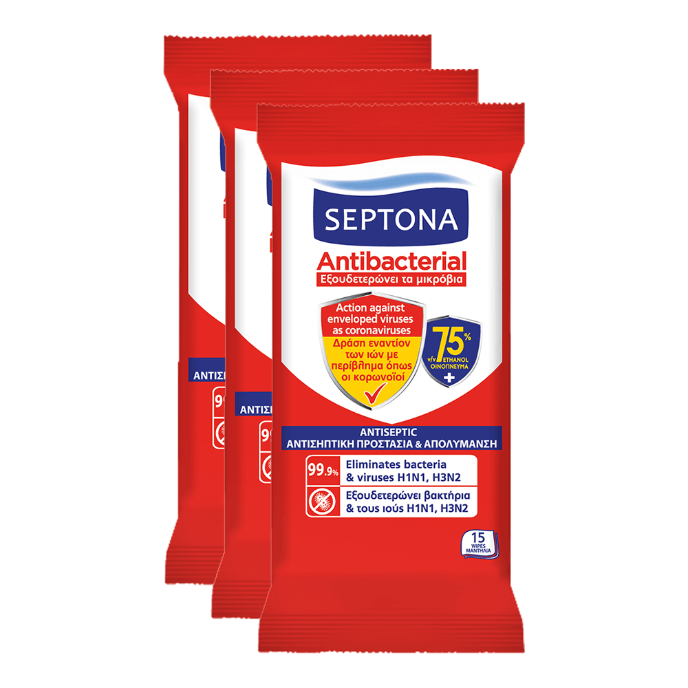 Septona Anti-bacterial Wipes With 75% Ethanol Wet Wipes
