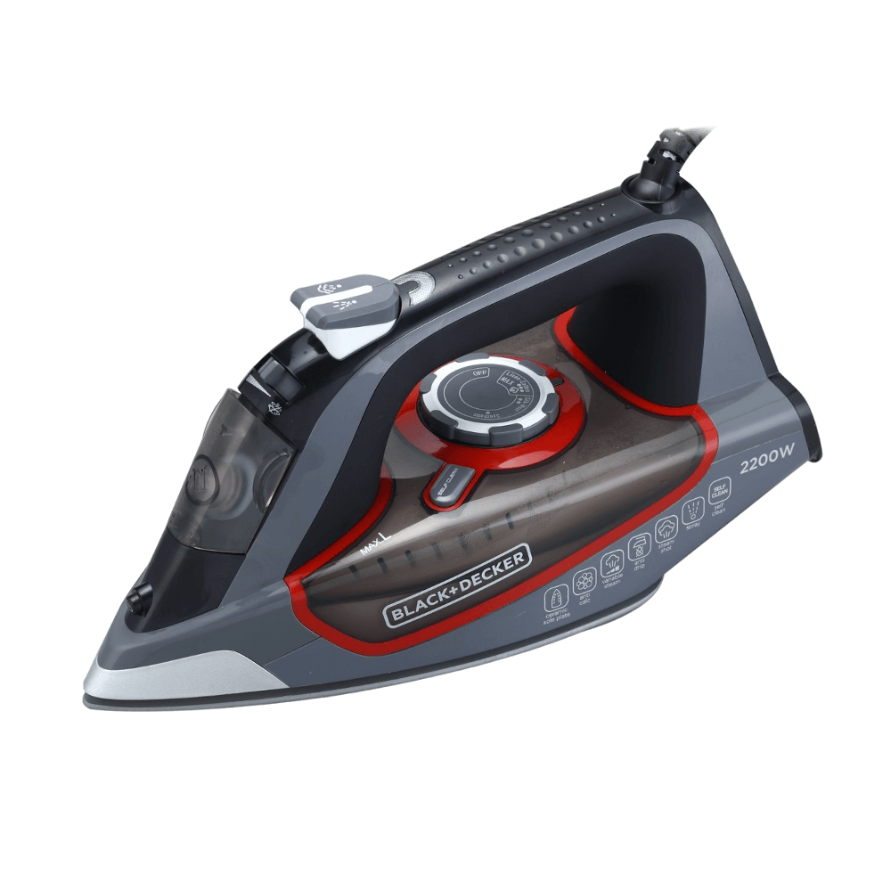 Black & Decker Steam Iron With Ceramic Soleplate - 2200W