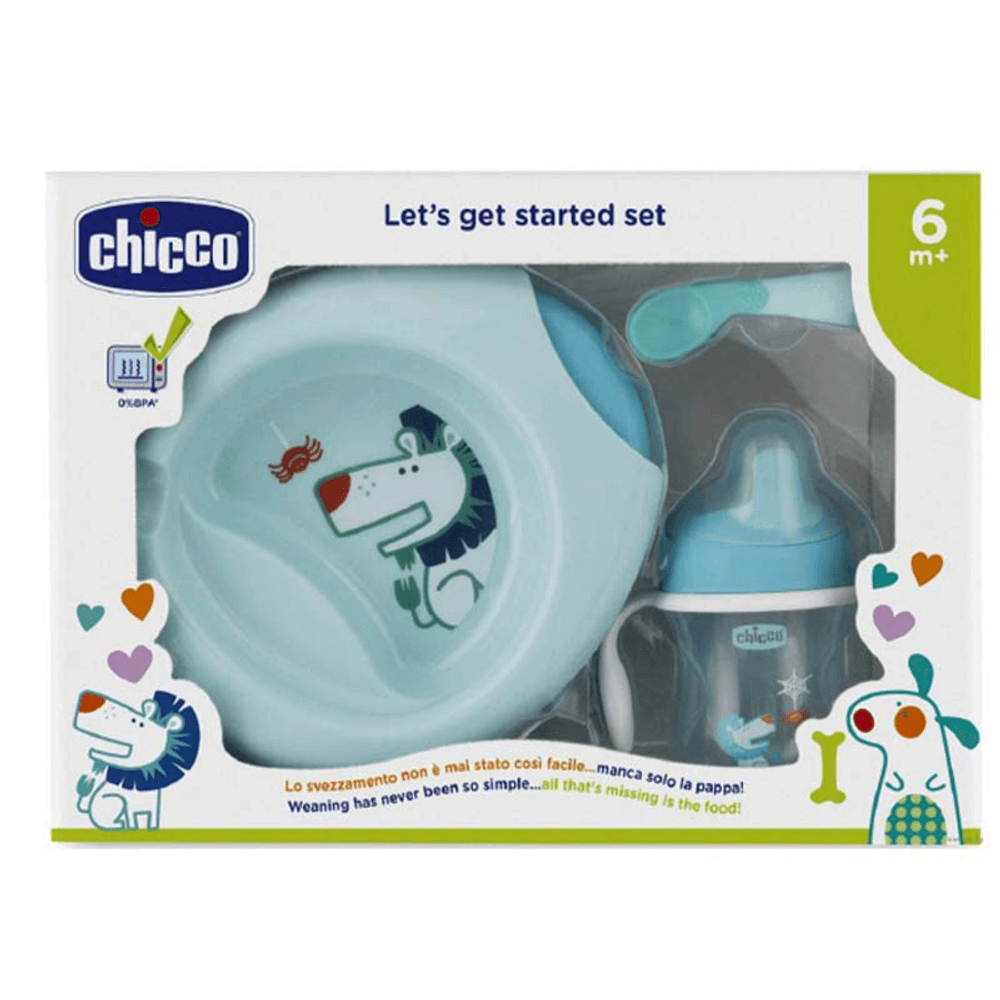 [KW032441] Chicco Blue Weaning Set
