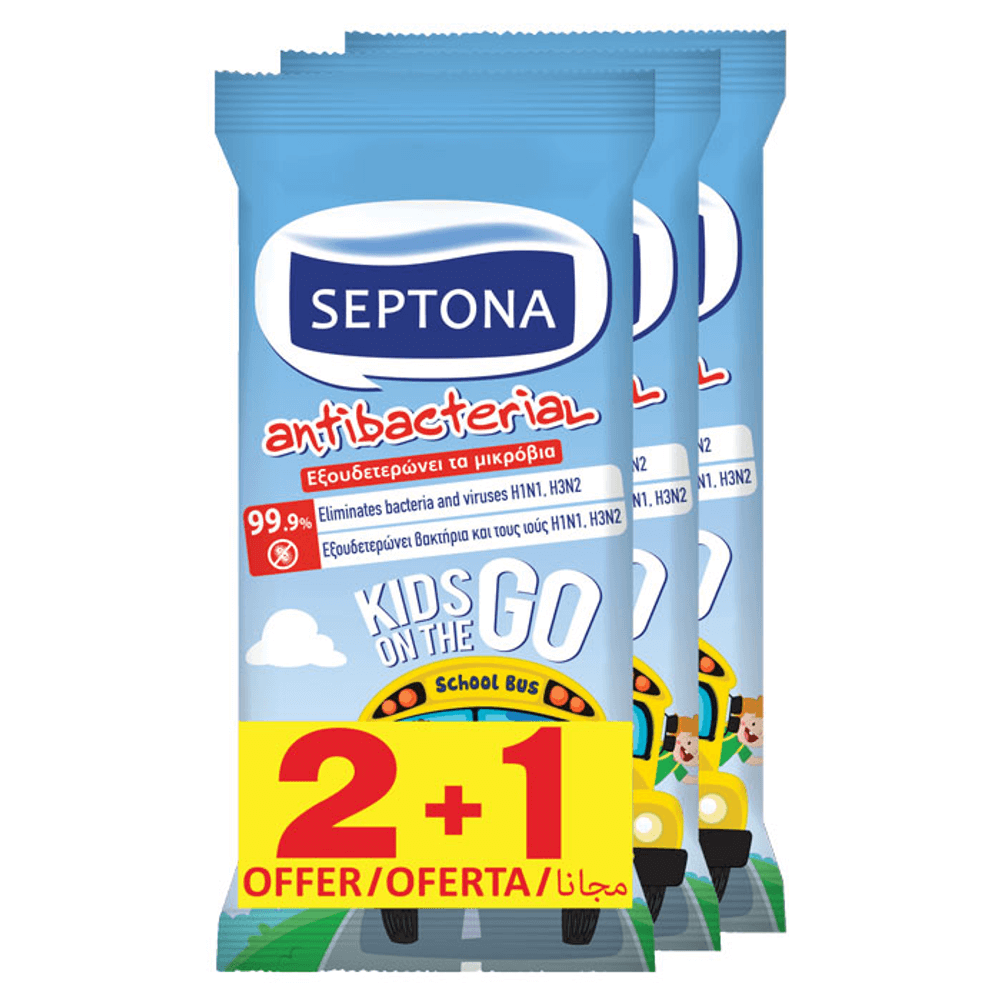 Septona Kids On The Go Anti-bacterial Wipes