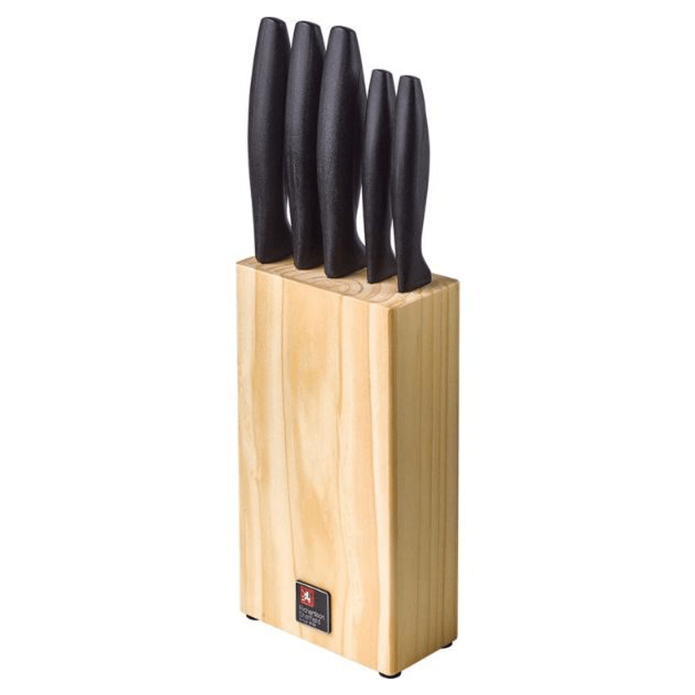 Amefa Urban Knife Set Wooden Block