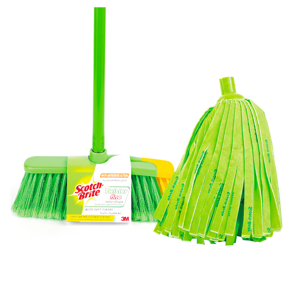 Scotch Brite Indoor Broom & Mop Set