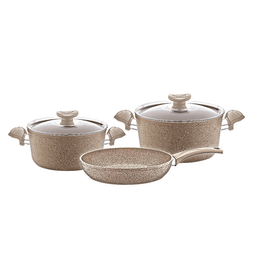 [KW043663] OMS Non Stick Granite Cookware Set