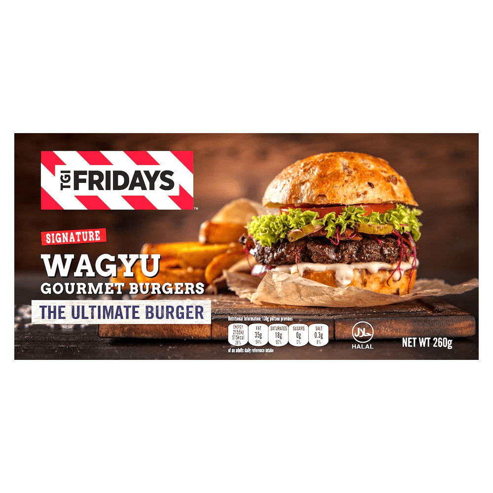 [KW029131] TGI Fridays Frozen Gourmet Wagyu Burger