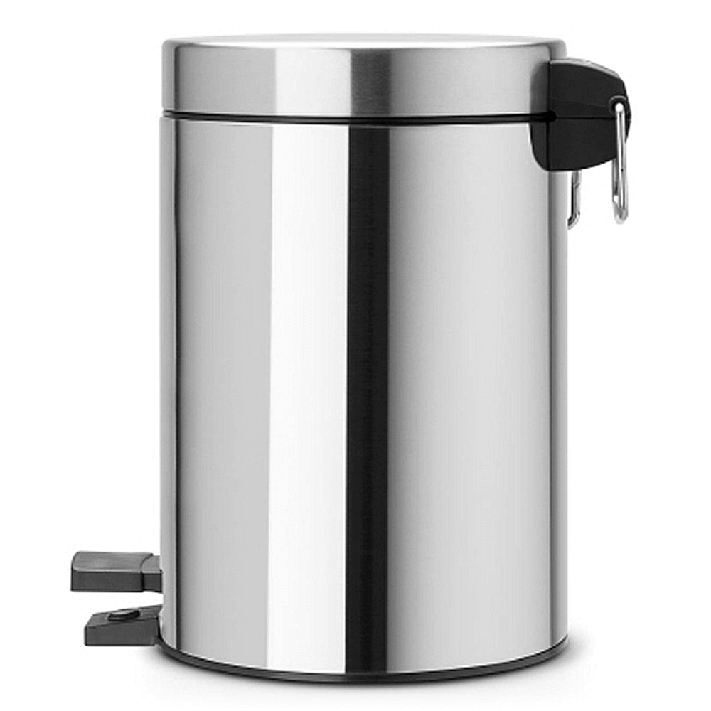 Brabantia Matt Steel Plastic Bucket Pedal Bin