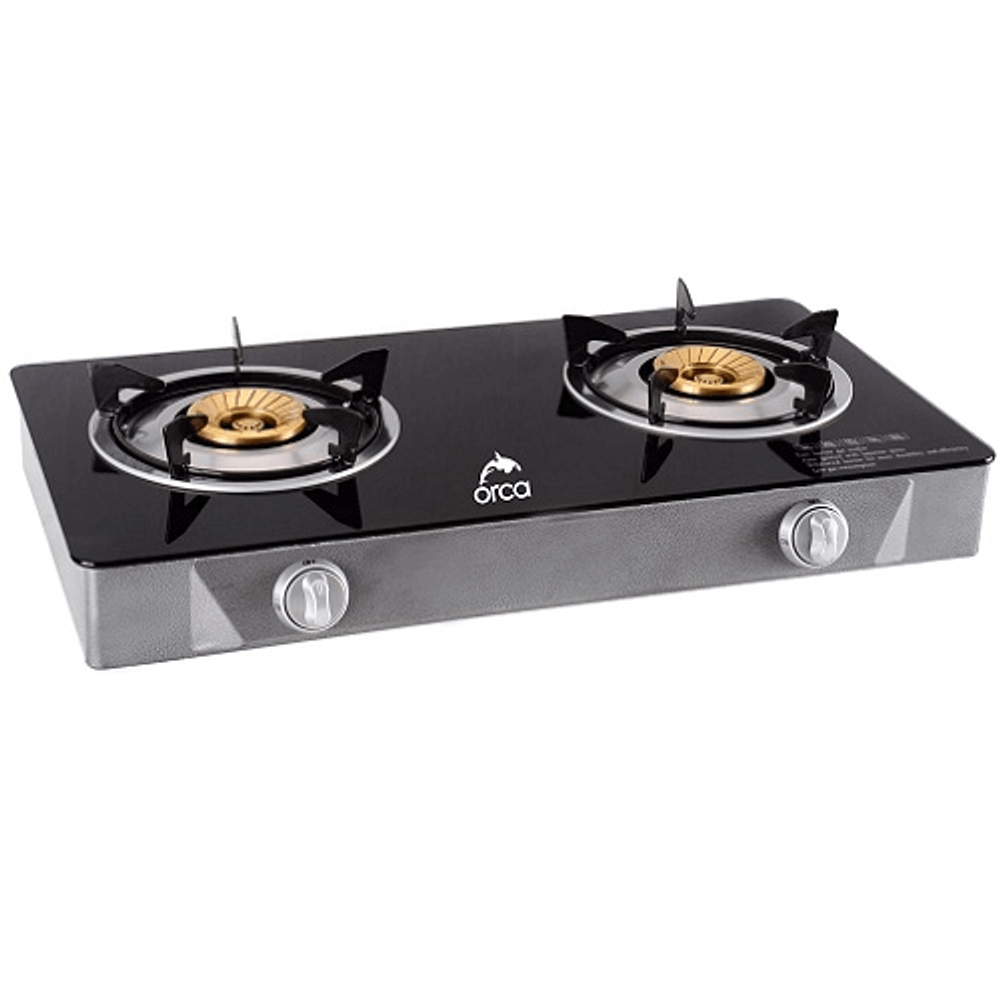 [KW043213] Orca Table Top Gas Burner Glass Panel - Black