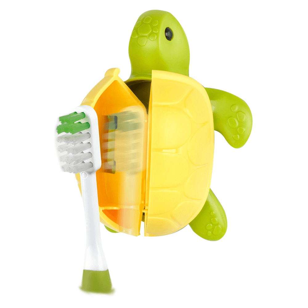 [KW036459] Flipper Fun Toothbrush Holder - Turtle Design