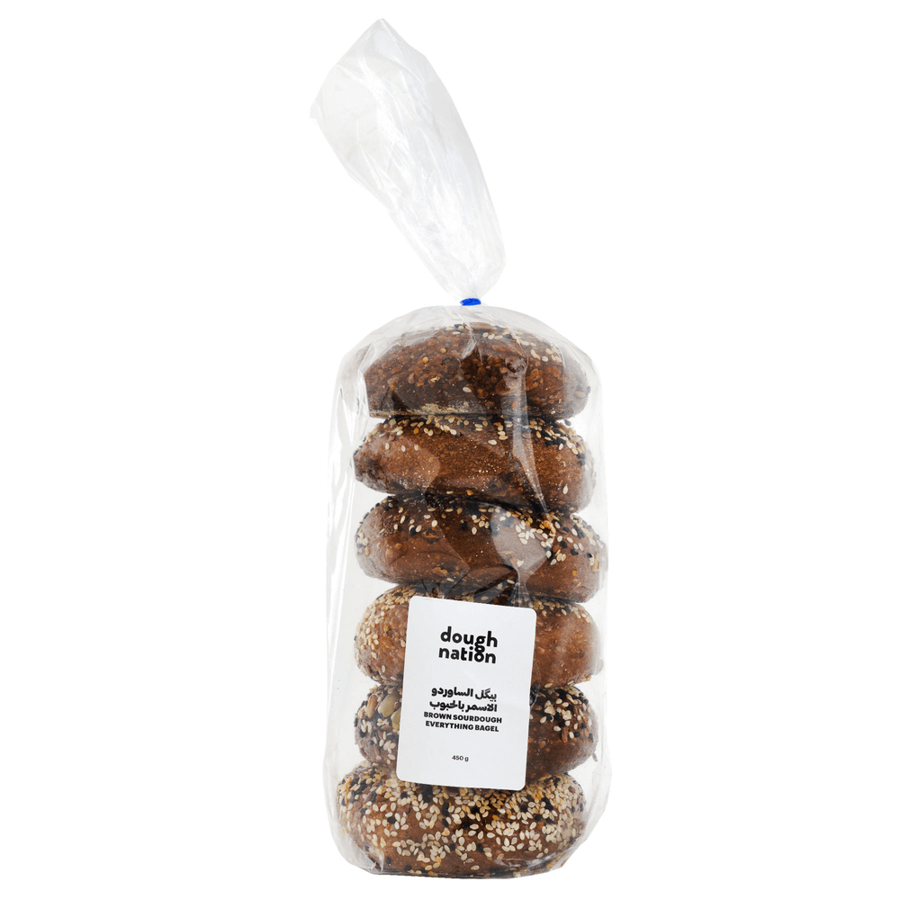 [KW040459] Doughnation Sourdough Brown Everything Bagel 450gm