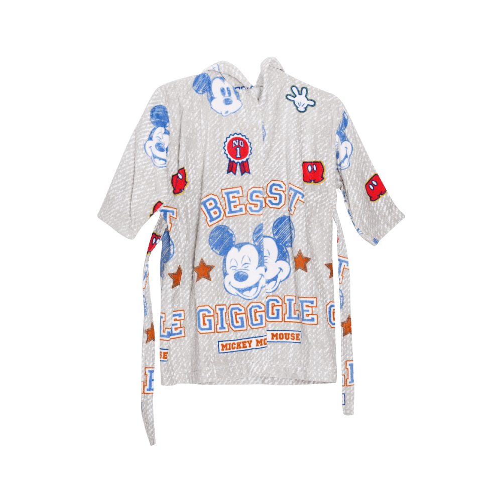 [KW029901] Disney Cotton Large Bathrobe - Blue