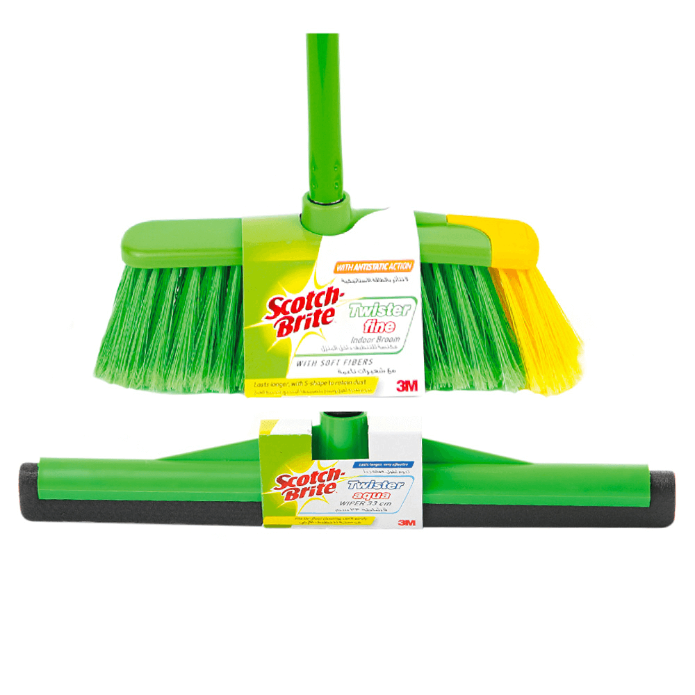 Scotch Brite Indoor Broom & Wiper Set