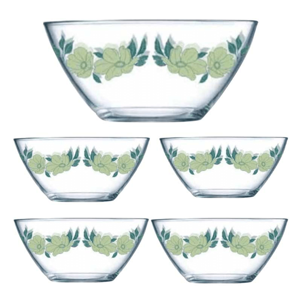 Luminarc Paradise Garden Green Bowls Set