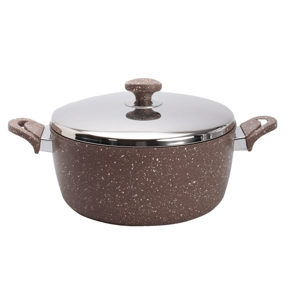 [KW031441] Saflon Granite Pot with Steel Lid