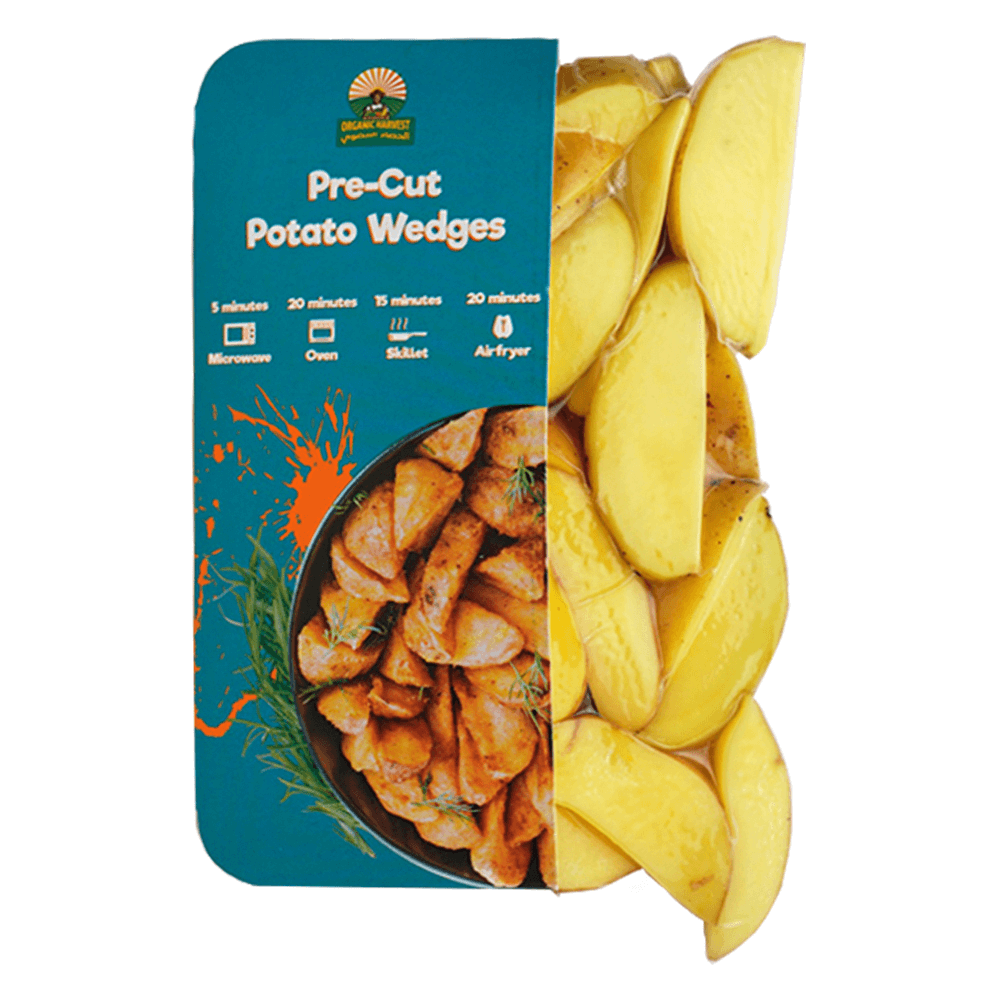 [KW030304] Organic Harvest Unseasoned Pre-Washed Potato Wedges