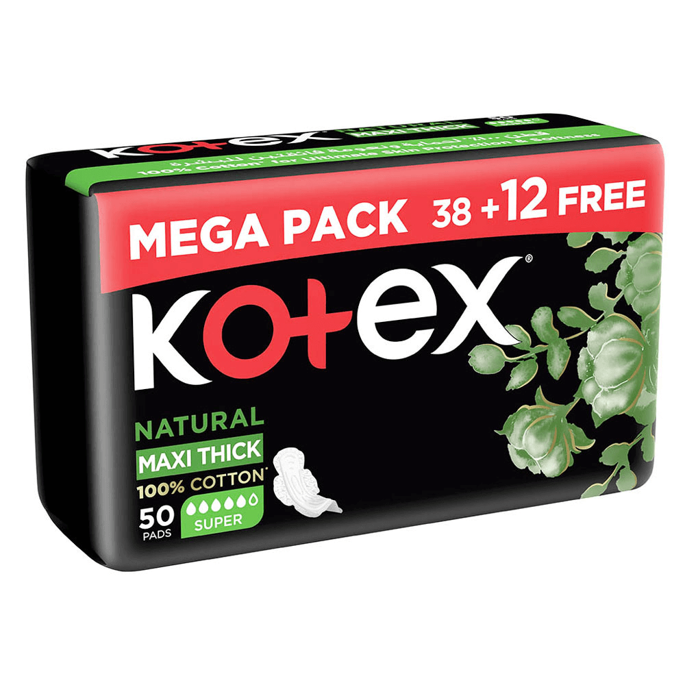 Kotex Natural Maxi Thick Super Sanitary Pads