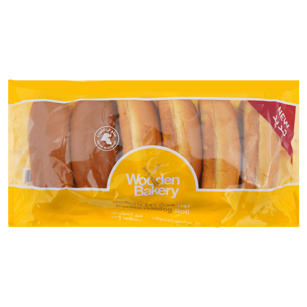 Wooden Bakery Potato Hotdog Roll